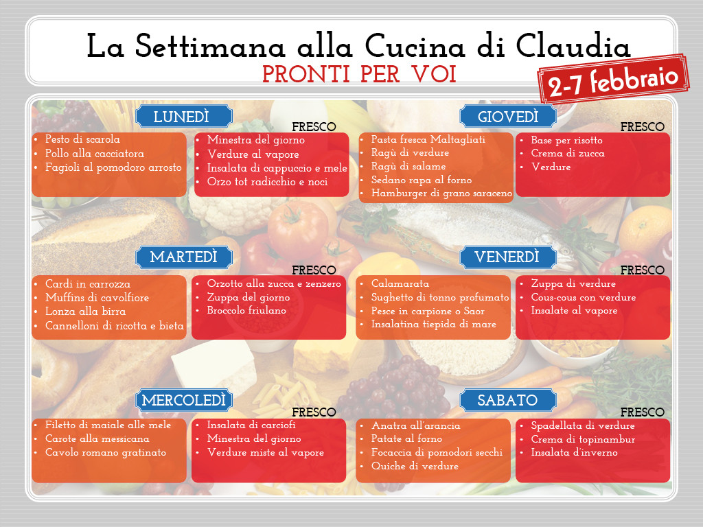 La Cucina di Claudia Pavia di Udine 2-7 febbraio